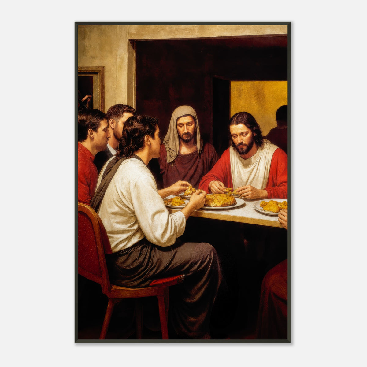 McRenaissance Supper – poster in aluminium lijst, productfoto, vooraanzicht (weergave 4)