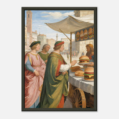 Burger Renaissance – poster in aluminium lijst, productfoto, vooraanzicht, geïnspireerd op Raphael