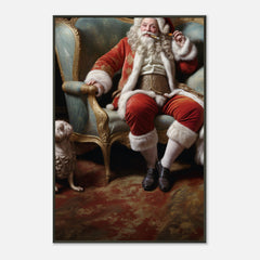 Santa Off Duty – poster in aluminium lijst, productfoto, vooraanzicht (weergave 4)