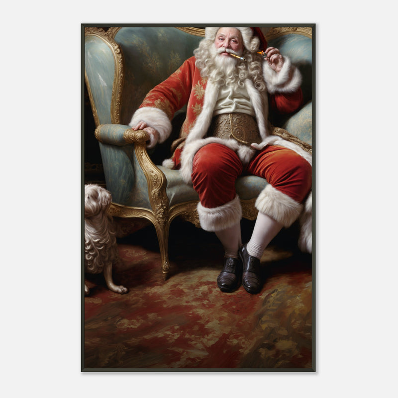 Santa Off Duty – poster in aluminium lijst, productfoto, vooraanzicht (weergave 4)
