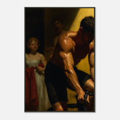 Holy Spin – poster in aluminium lijst, productfoto, vooraanzicht (weergave 4)