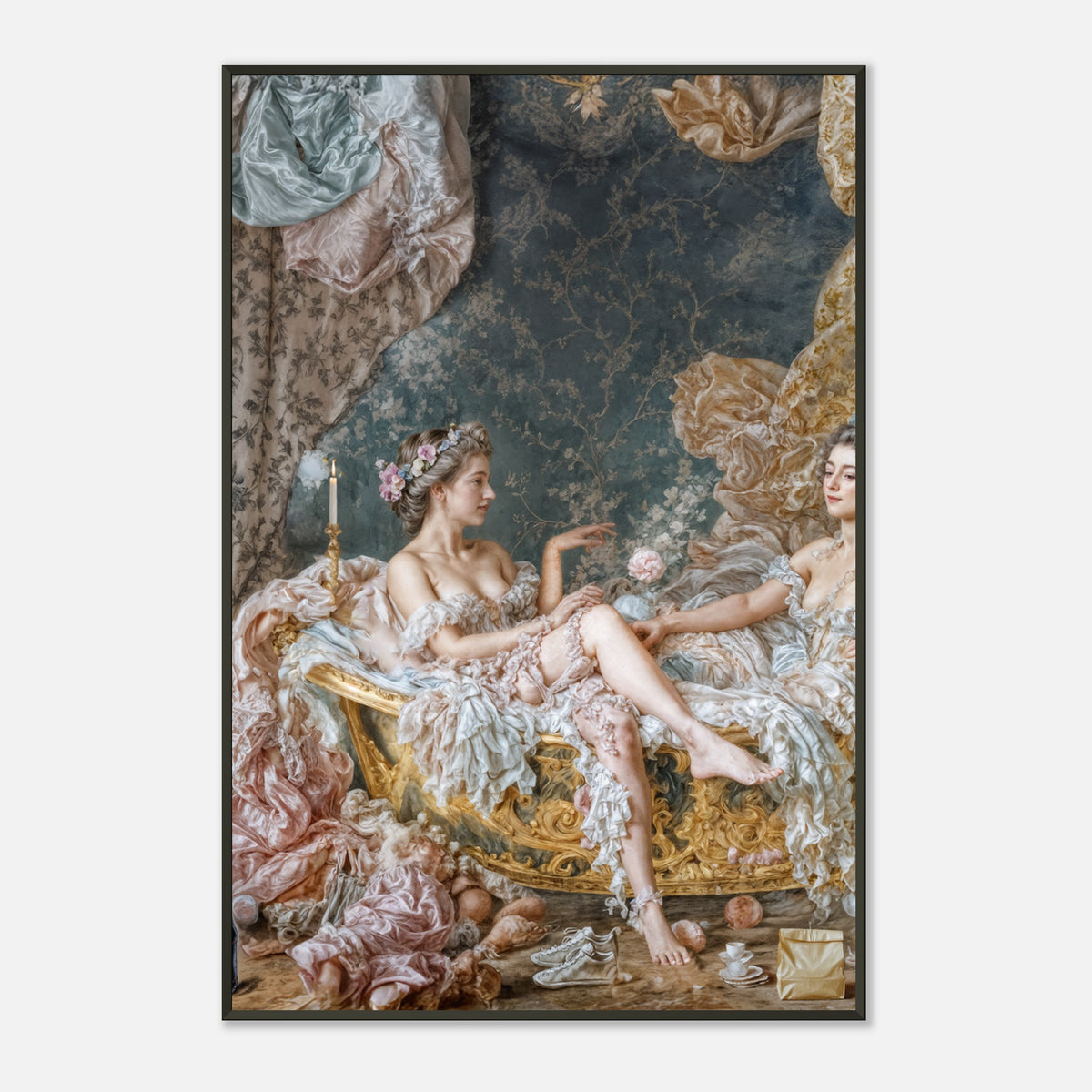 Rococo Soak – poster in aluminium lijst, productfoto, vooraanzicht (weergave 3)
