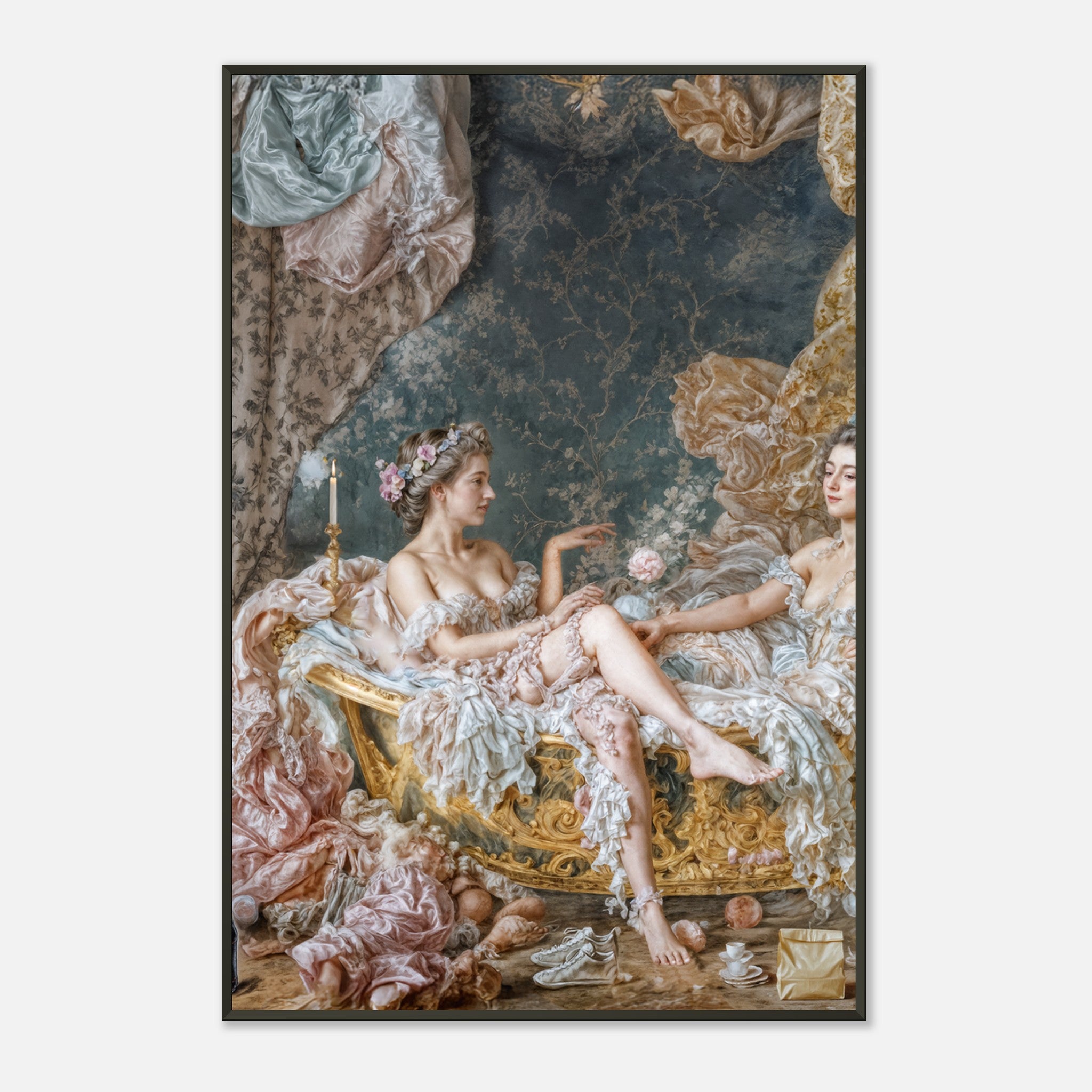 Rococo Soak – poster in aluminium lijst, productfoto, vooraanzicht (weergave 3)