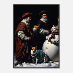 Chiaroscuro Noël – poster in aluminium lijst, productfoto, vooraanzicht (weergave 2)