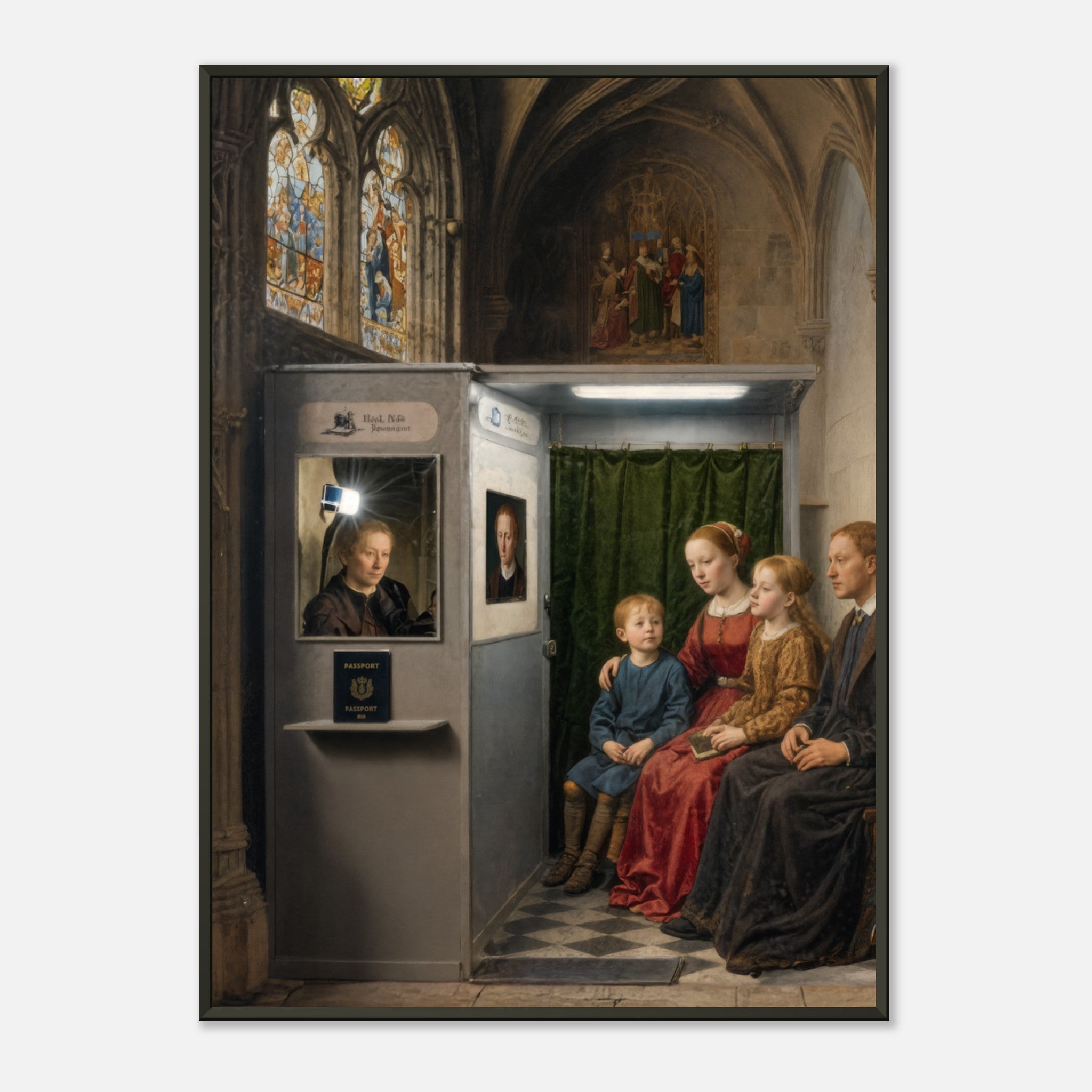 Chapel ID – poster in aluminium lijst, productfoto, vooraanzicht (weergave 3)