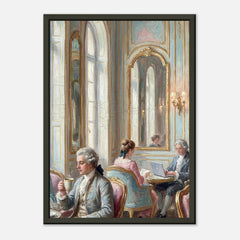 Rococo Co-Working – poster in aluminium lijst, productfoto, vooraanzicht, geïnspireerd op François Boucher