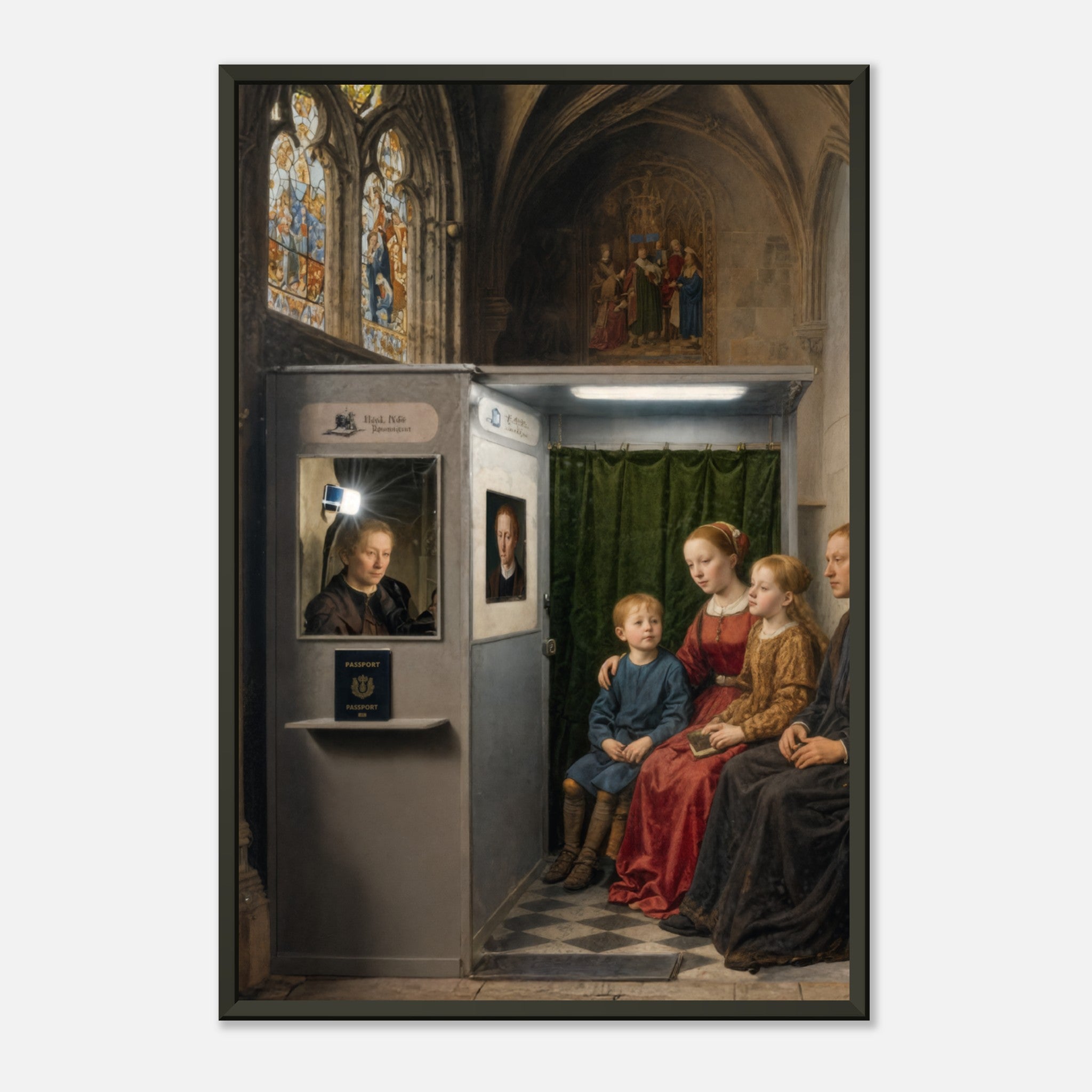 Chapel ID – poster in aluminium lijst, productfoto, vooraanzicht (weergave 2)