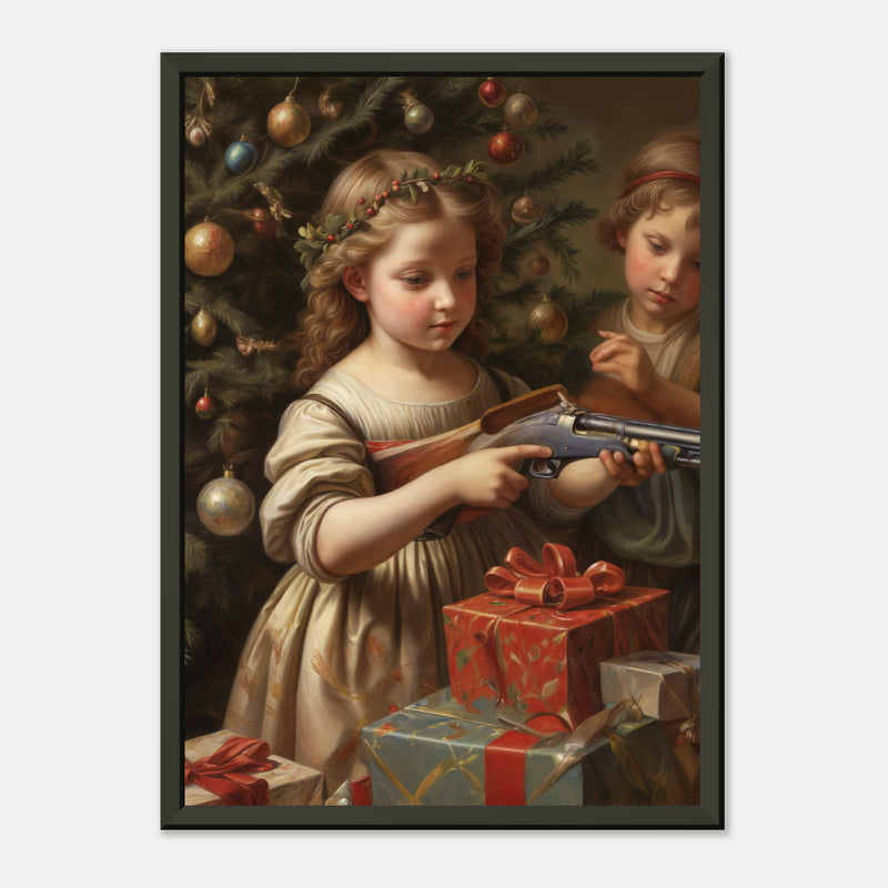 Peace, Unwrapped – poster in aluminium lijst, productfoto, vooraanzicht, geïnspireerd op Raphael