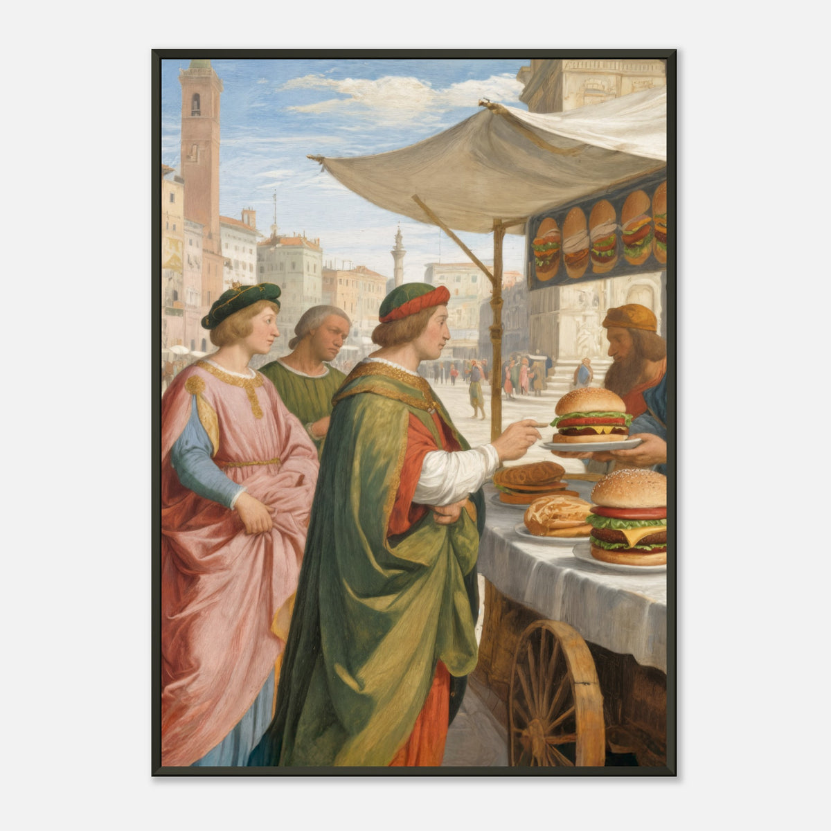 Burger Renaissance – poster in aluminium lijst, productfoto, vooraanzicht (weergave 3)