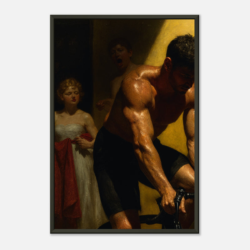 Holy Spin – poster in aluminium lijst, productfoto, vooraanzicht (weergave 2)