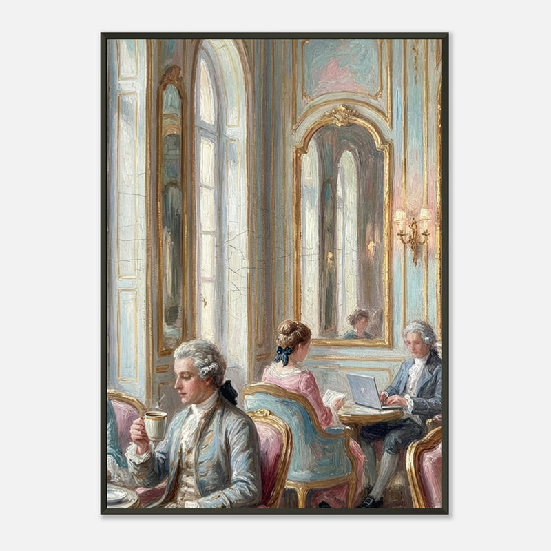 Rococo Co-Working – poster in aluminium lijst, productfoto, vooraanzicht (weergave 3)