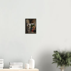Chapel ID – poster in aluminium lijst boven een wit dressoir met planten