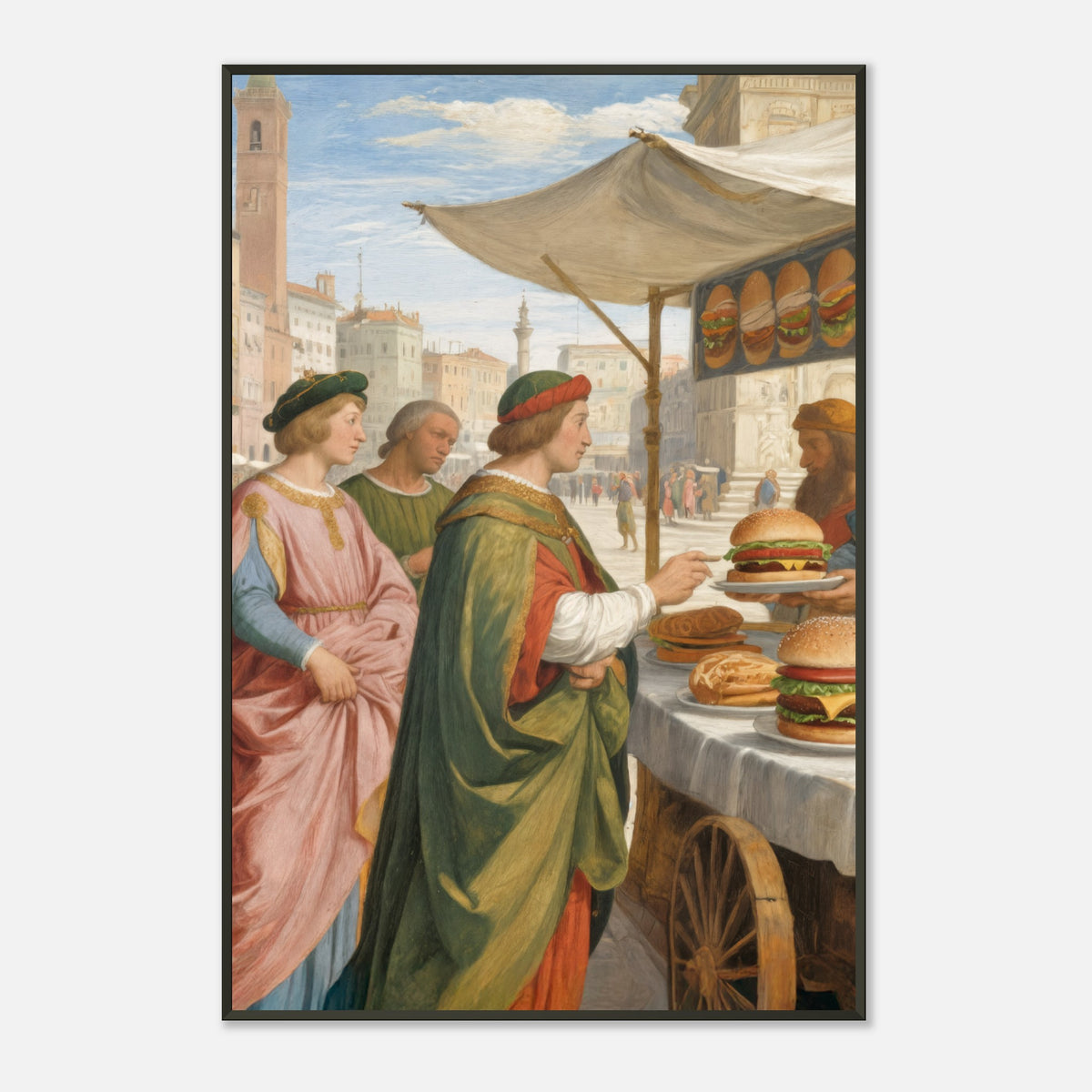 Burger Renaissance – poster in aluminium lijst, productfoto, vooraanzicht (weergave 4)