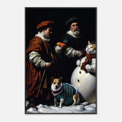 Chiaroscuro Noël – poster in aluminium lijst, productfoto, vooraanzicht (weergave 3)