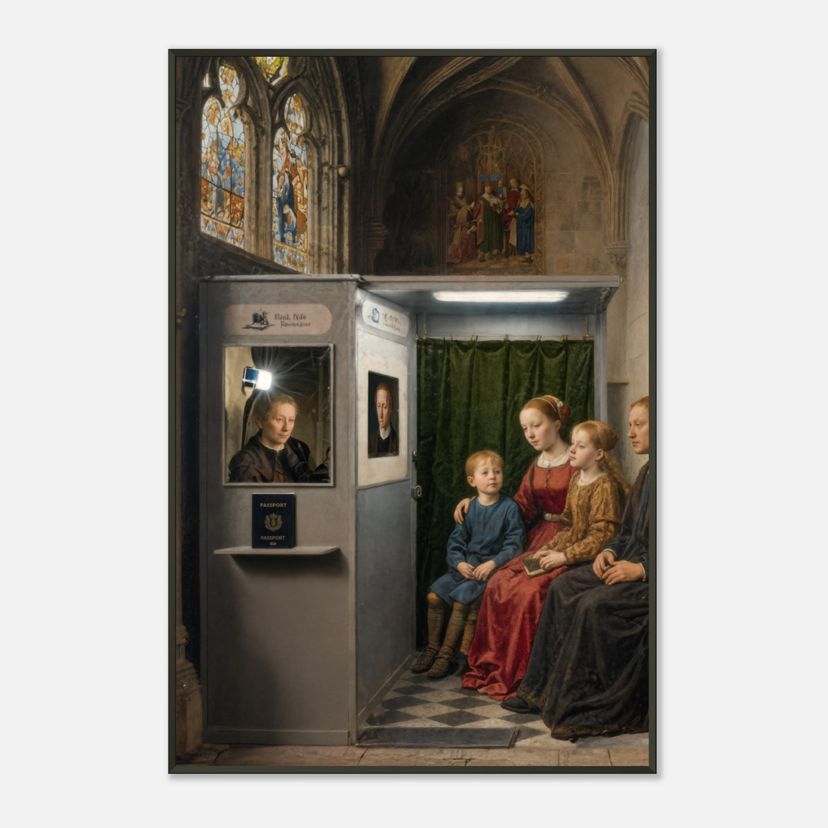 Chapel ID – poster in aluminium lijst, productfoto, vooraanzicht (weergave 4)