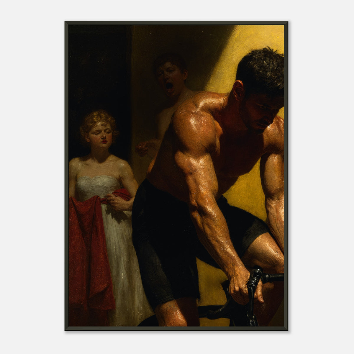 Holy Spin – poster in aluminium lijst, productfoto, vooraanzicht (weergave 3)