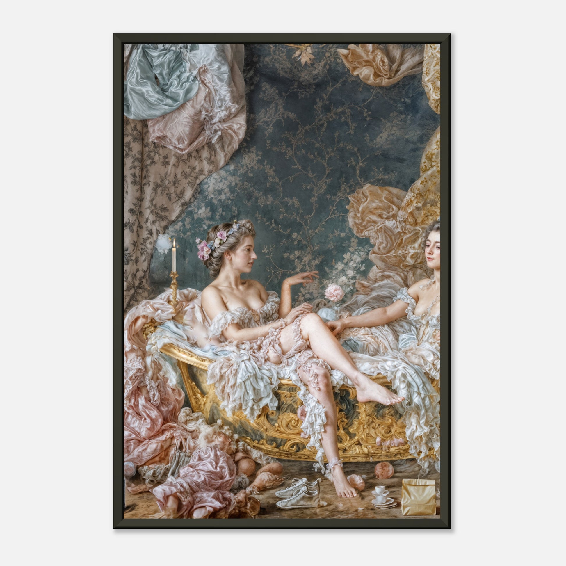 Rococo Soak – poster in aluminium lijst, productfoto, vooraanzicht (weergave 2)