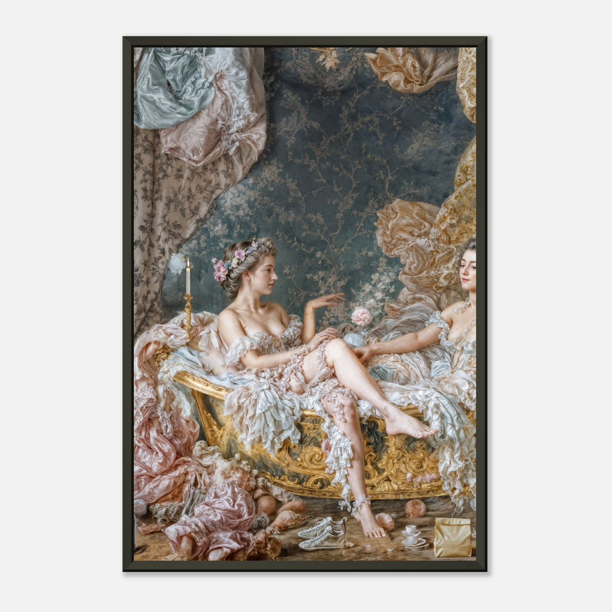 Rococo Soak – poster in aluminium lijst, productfoto, vooraanzicht (weergave 2)