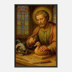 St. Joseph’s Duck – poster in aluminium lijst, productfoto, vooraanzicht (weergave 2)
